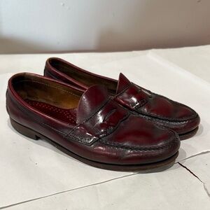 Classic Burgundy Leather Loafers